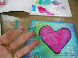 I Love U Canvas by Alicia Redshaw
