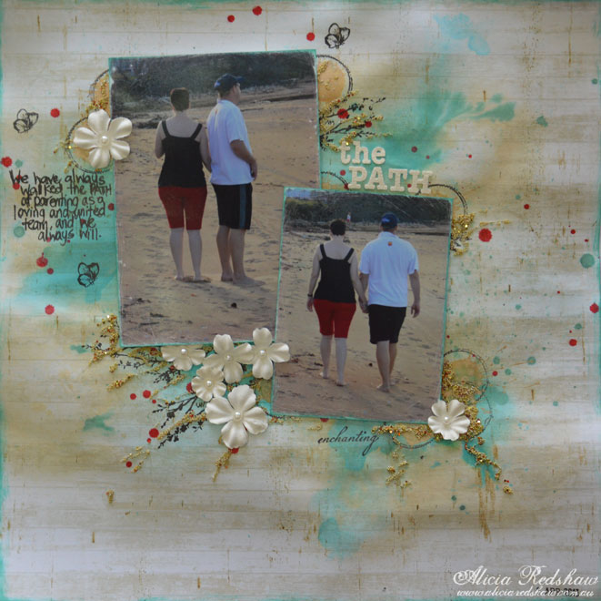 Parenting Path Scrapbook Layout by Alicia Redshaw